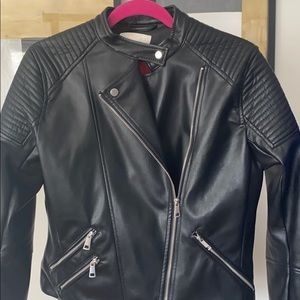 Black Faux Leather Jacket